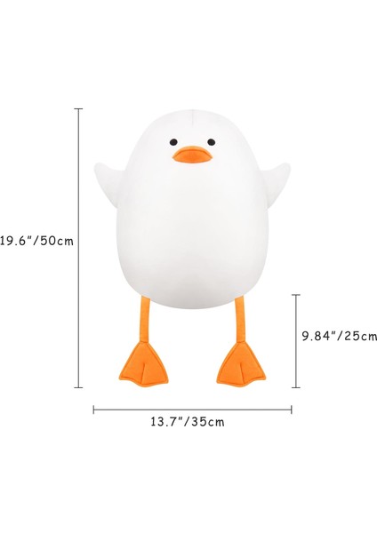 Beyaz Ördek Peluş Yastıklar, 19.6U201DÖRDEK Doldurulmuş Hayvan, Benzersiz Ördek Sarılma Yastık Peluş Oyuncak,kawaii Beyaz Ördek Peluşlar,squishy Ördek Sarılma Yastık Yastık Bebek (Yurt Dışından) fırsatları
