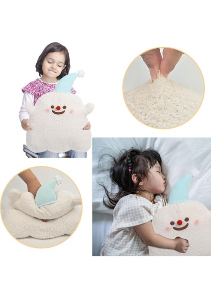 Sevimli Hayalet Peluş Yastık, Yumuşak Mavi Kar Hayalet Doldurulmuş Hayvanlar Peluşlar Kawaii Bebek Oyuncak Kız Erkek Doğum Günü Cadılar Bayramı Noel Için Komik Oda Dekor Hediyeler (Yurt Dışından) fiyatları