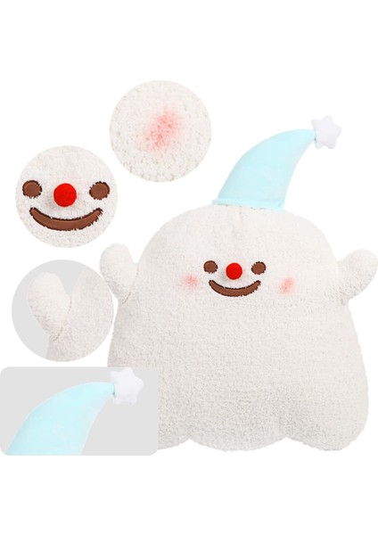 Sevimli Hayalet Peluş Yastık, Yumuşak Mavi Kar Hayalet Doldurulmuş Hayvanlar Peluşlar Kawaii Bebek Oyuncak Kız Erkek Doğum Günü Cadılar Bayramı Noel Için Komik Oda Dekor Hediyeler (Yurt Dışından) modelleri