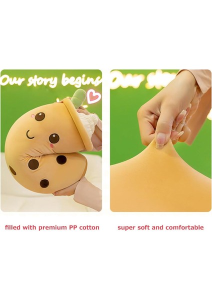 24 Inç Boba Peluş Peluşlar Kawaii Kabarcık Çay Doldurulmuş Oyuncaklar Sevimli Squishy Yastık Karikatür Süt Çay Bardağı Yumuşak Doldurulmuş Oyuncak Hediye Kız Erkek Çocuklar Için (Yurt Dışından)