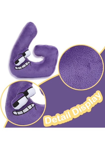 Alfabe Mektubu Lore Peluş Oyuncaklar Yumuşak Peluş Doğum Günü Figürleri Oyuncaklar Arkadaşlar Için, Aile Noel Şükran Günü Doğum Günü Paskalya (Peluş-G) (Yurt Dışından) modelleri