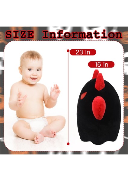 Sevimli Hayalet Peluş Yastık, Yumuşak Siyah Şeytan Yastık Doldurulmuş Hayvanlar Peluşlar Kawaii Bebek Oyuncak Kız Erkek Doğum Günü Cadılar Bayramı Noel Için Komik Oda Dekor Hediyel (Yurt Dışından) fırsatları