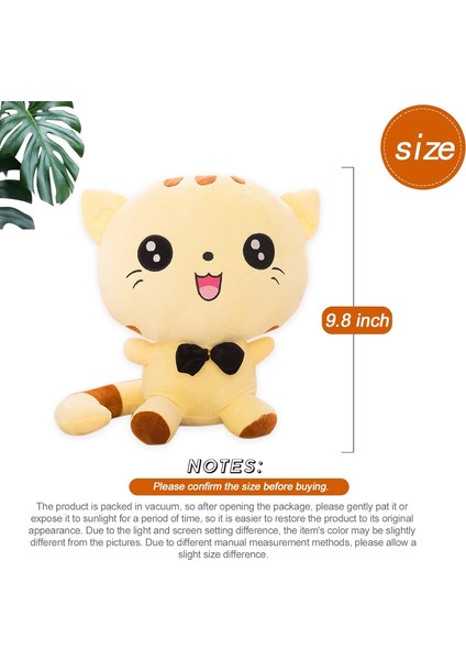 Kedi Doldurulmuş Hayvanlar Sevimli Kedi Peluş Oyuncak Çocuklar Için Doldurulmuş Bebek Hediyeleri Sarı 9.8" (Yurt Dışından) fiyatları