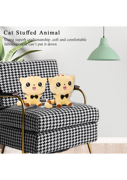 Kedi Doldurulmuş Hayvanlar Sevimli Kedi Peluş Oyuncak Çocuklar Için Doldurulmuş Bebek Hediyeleri Sarı 9.8" (Yurt Dışından) fırsatları