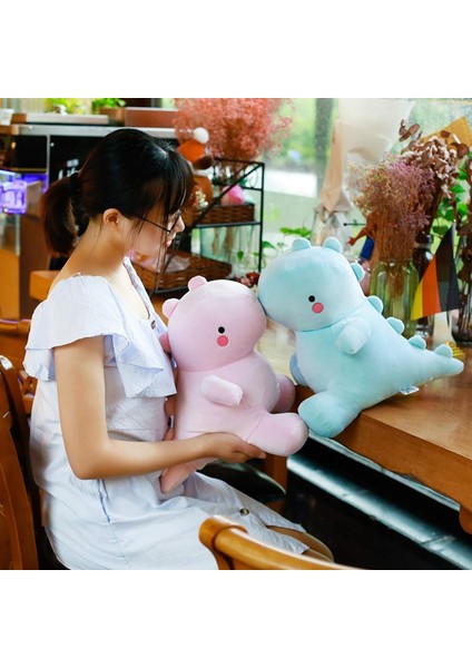 Sevimli Dinozor Peluş Oyuncaklar, Şişman Dinozor Doldurulmuş Hayvanlar Oyuncak Bebekler, Yumuşak Peluş Doldurulmuş Hayvan Dino Peluş, Çocuk Kız Erkek Mavi 20 Inç Için Doğum Günü He (Yurt Dışından)
