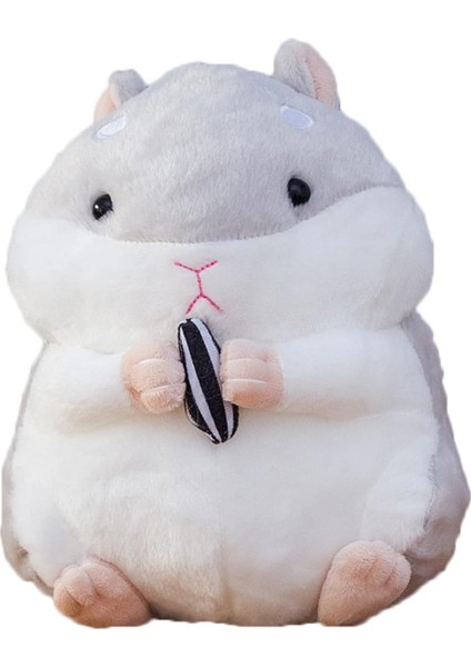 9" Hamster Peluş Doldurulmuş Hayvanlar, Çocuklar Erkekler Kızlar Için Kawaii Hamster Oyuncak, Gri (Yurt Dışından)
