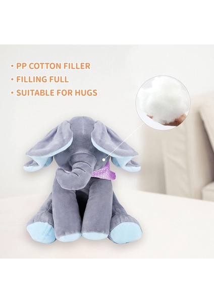 Animasyonlu Fil Oyuncakları, Kulakları Hareket Eden Peluş Şarkı Söyleyen Fil Elektrikli Peluş Oyuncak, Bebeğe Hediye Için Sevimli Fil Doldurulmuş Hayvan Oyuncak, 12'' (Mavi) (Yurt Dışından) modelleri
