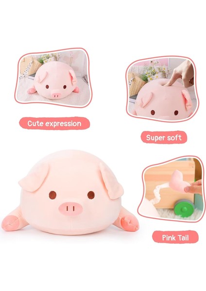 Domuz Peluş Oyuncak Dolması Domuz Sarılma Yastık Peluş Domuz Doldurulmuş Hayvan Sevimli Domuz 15.7" (Yurt Dışından) fırsatları