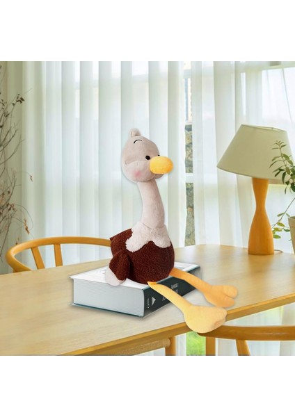 Devekuşu Peluş Doldurulmuş Hayvan Yastık Sevimli Kahve Kuş Peluş Oyuncak Çocuklar Için Hediye 11.8" (Yurt Dışından)