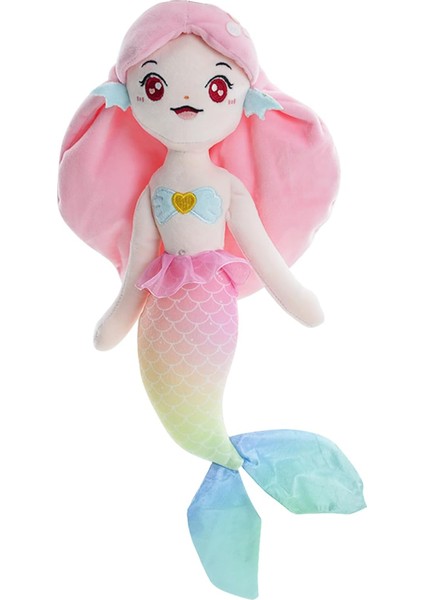 Denizkızı Doldurulmuş Hayvan, Pembe Saçlı 14 '' Denizkızı Peluş, Yumuşak Peluş Denizkızı Bebek Doğum Günü Çocuk Oyuncakları Noel Kız Hediyesi (Pembe) (Yurt Dışından)