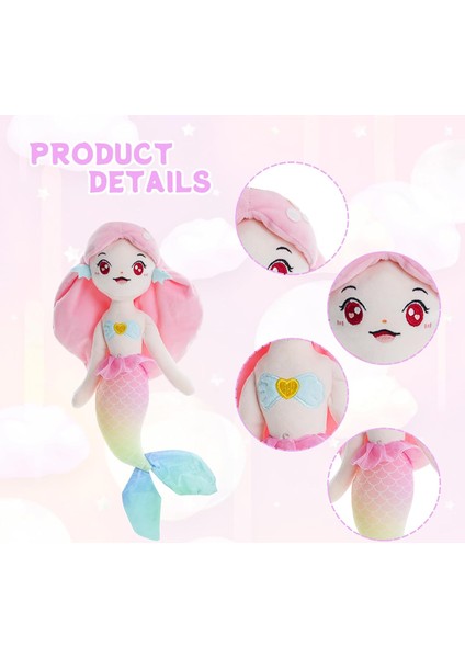 Denizkızı Doldurulmuş Hayvan, Pembe Saçlı 14 '' Denizkızı Peluş, Yumuşak Peluş Denizkızı Bebek Doğum Günü Çocuk Oyuncakları Noel Kız Hediyesi (Pembe) (Yurt Dışından) fırsatları
