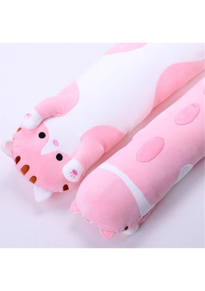 Güzel Peluş Kedi Bebek Sevimli Karikatür Yumuşak Dolması Yavru Kedi Uzun Atış Uyku Yastığı Bebek Oyuncak Hediye Çocuklar Için Kız Arkadaşı Çoklu Boyutu (Pembe, 50CM/19.6IN) (Yurt Dışından)