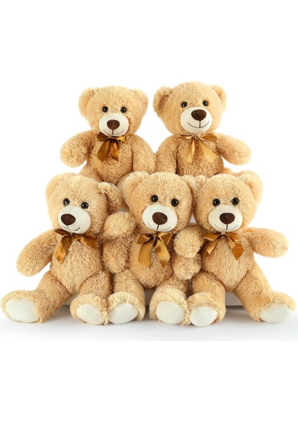 Teddy Bears Doldurulmuş Hayvan Toplu 5 Paket, Küçük Teddy Bear Toplu 14'', Kızlar, Erkekler, Çocuklar Için Sevimli Yumuşak Doldurulmuş Ayı Peluş, Bebek Partisi, Düğün Partisi (Açık (Yurt Dışından)