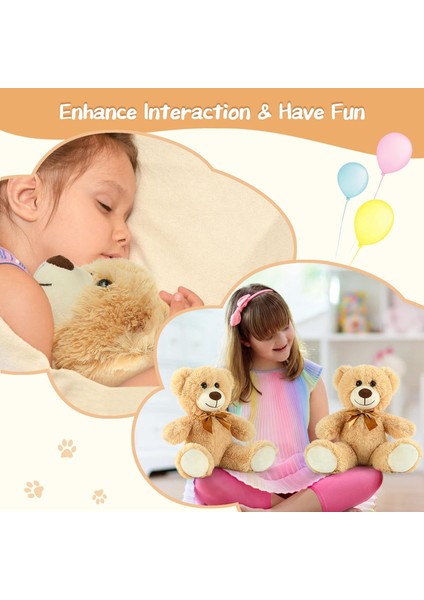 Teddy Bears Doldurulmuş Hayvan Toplu 5 Paket, Küçük Teddy Bear Toplu 14'', Kızlar, Erkekler, Çocuklar Için Sevimli Yumuşak Doldurulmuş Ayı Peluş, Bebek Partisi, Düğün Partisi (Açık (Yurt Dışından) modelleri
