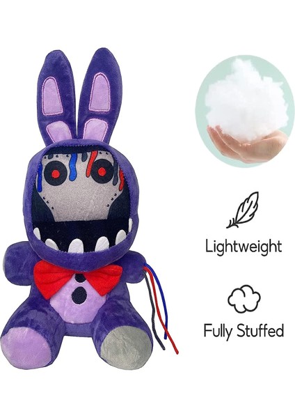 Fnaf Solmuş Mor Tavşan Peluş Oyuncaklar, 11 Inç Fnaf Güvenlik Ihlali Bonnie Bebek, Çocuk Hayranları Için Koleksiyonluk Kabus Freddy Peluş Oyuncaklar (Solmuş Mor Tavşan) (Yurt Dışından) fiyatları