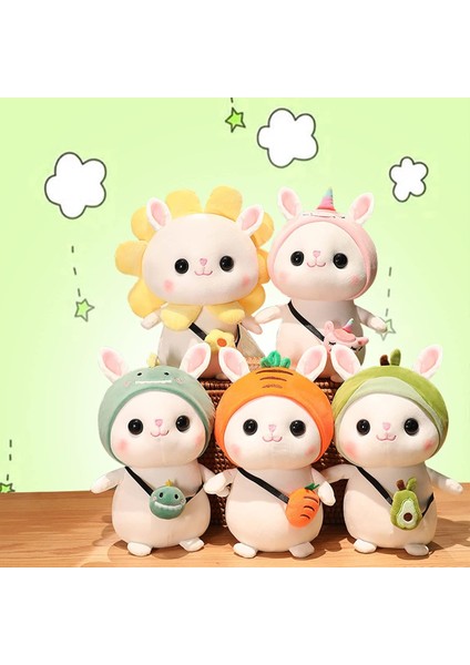 12 "tavşan Doldurulmuş Hayvan, Havuç Dinozor Avokado Ayçiçeği Ayçiçeği Unicorn Kıyafetinde Sevimli Paskalya Tavşanı Peluş, Yumuşak Tavşan Peluş Sarılma Uyku Yastığı Hediyeler (Avok (Yurt Dışından)