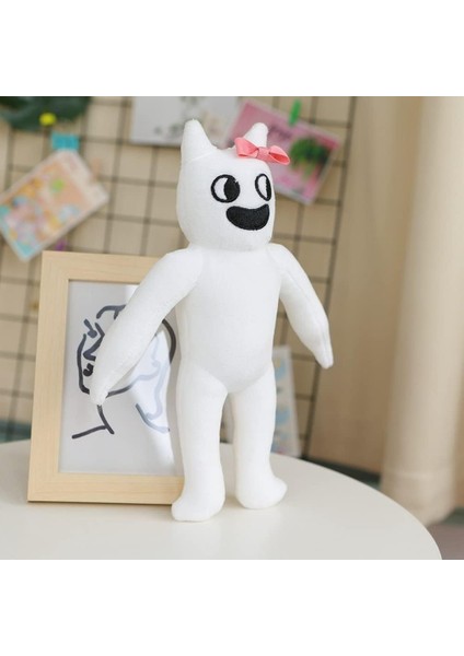 Garten Of Banban Peluş 9.85 "beyaz Banbaleena Banban Jumbo Josh Peluş Oyuncaklar Çocuklar ve Hayranlar Için Yumuşak Oyun Canavar Dolması Doll (Yurt Dışından)