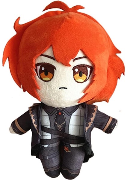 Anime Figürü Peluş Diluc Peluş Bebek El Yapımı 8 "cosplay Sahne Koleksiyonu Yumuşak Dolması Bebek Hayranları Için Hediye (Diluc) (Yurt Dışından)
