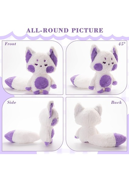 Tilki Doldurulmuş Hayvanlar Peluş, 13.7 Inç Süper Yumuşak Sevimli Tilki Peluş Büyük Kuyruklu Yastık Atın, Erkekler ve Kızlar Için Kawaii Squishy Tilki Peluş Oyuncak (Yurt Dışından)
