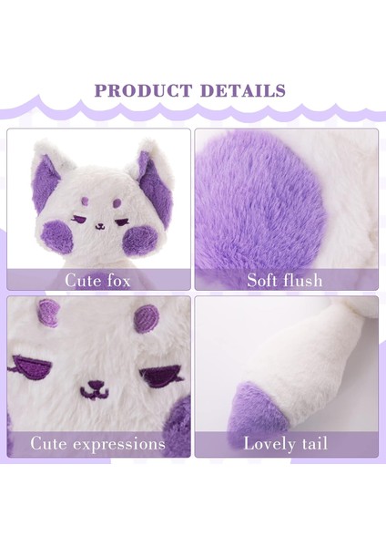 Tilki Doldurulmuş Hayvanlar Peluş, 13.7 Inç Süper Yumuşak Sevimli Tilki Peluş Büyük Kuyruklu Yastık Atın, Erkekler ve Kızlar Için Kawaii Squishy Tilki Peluş Oyuncak (Yurt Dışından)