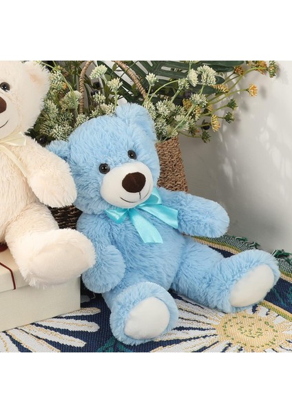 Mavi Teddy Bear Doldurulmuş Hayvan 3 Paket, Sevimli Yumuşak Teddy Bear Toplu 14'', Doğum Günü, Noel, Sevgililer Günü'nde Çocuk Erkek Kızları Için Doldurulmuş Hayvan Toplu Ayı Peluş (Yurt Dışından)