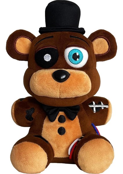 Xsmart Global Fan Koleksiyonu Solmuş Freddy Peluş Yumuşak Sarılabilir Sevimli Doldurulmuş Hediyeler Her Yaştan Fan Için, Kahverengi, 7" (Yurt Dışından)