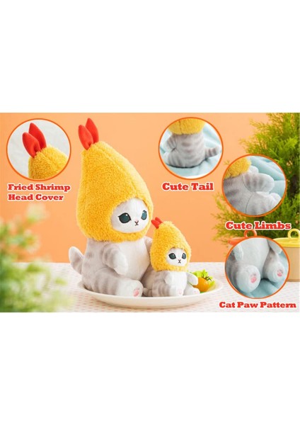 Kızarmış Karides Kedi Peluş Oyuncak Sevimli Kedi Dolması Hayvan Peluş Bebek, 7 ''yumuşak Dolması Karides Yavru Yastık Çocuklar Erkekler Kızlar Için Noel Doğum Günü Hediyeleri (Yurt Dışından) fiyatları