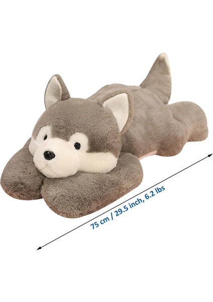 Ağırlıklı Doldurulmuş Hayvanlar, 6,2 Lbs Ağırlıklı Husky Doldurulmuş Hayvan Peluş Oyuncak Sevimli Huskies Ağırlıklı Peluş Hayvanlar Erkekler Kızlar Için Yastık Hediyeleri Atın, 29, (Yurt Dışından)