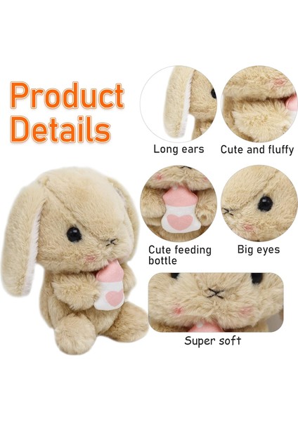 Tavşan Doldurulmuş Hayvan Paskalya Kulaklı Tavşan Peluş Sevimli Beyaz Tavşan Peluş Oyuncak Havuçlu Kabarık Kawaii Yumuşak Sarılma Uyku Yastığı (Yurt Dışından) indirimleri