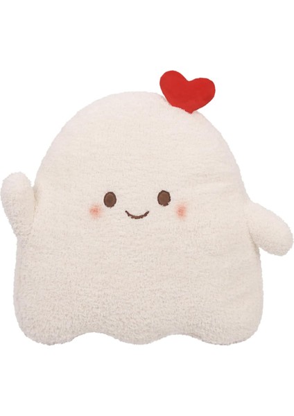Sevimli Hayalet Peluş Yastık, Yumuşak Beyaz Kalp Hayalet Doldurulmuş Hayvanlar Peluşlar Kawaii Bebek Oyuncak Kız Erkek Doğum Günü Cadılar Bayramı Noel Için Komik Oda Dekor Hediyele (Yurt Dışından)