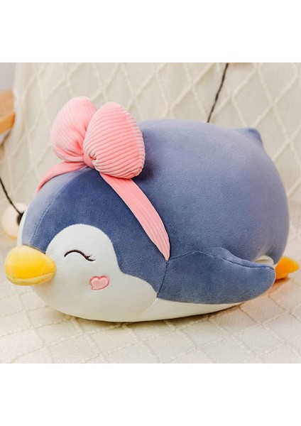 Gri Penguen Peluş Yastık Dolması Hayvan Snuggly Yastık Sevimli Peluş Oyuncak Snuggle Buddy Plushie Çocuklar Erkekler Kızlar Için Kawaii Yumuşak Sarılma Yastık 17.7in (Yurt Dışından)