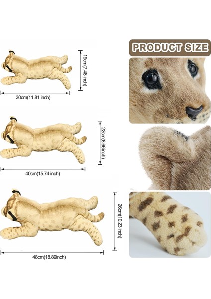 Doldurulmuş Hayvan Aslan, 16 "aslan Doldurulmuş Hayvanlar Peluş Yastık Gerçekçi Büyük Doldurulmuş Bebek Aslan Peluş Oyuncaklar Safari Hayvanlar Oyuncaklar Kadın Sevimli Peluşlar Ço (Yurt Dışından) fırsatları