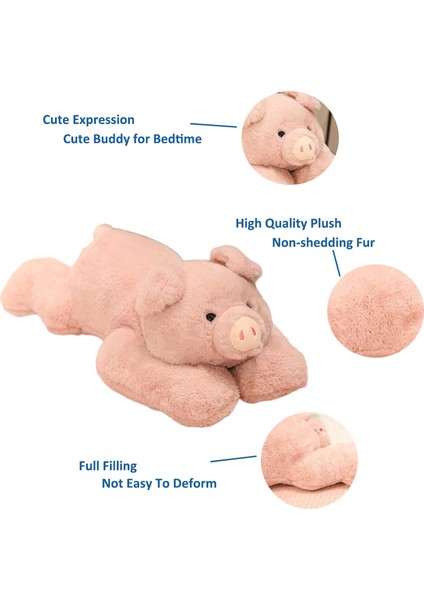 Ağırlıklı Doldurulmuş Hayvanlar, 6,2 Lbs Ağırlıklı Domuz Doldurulmuş Hayvan Oyuncak Domuz Ağırlıklı Peluş Hayvanlar Erkekler Kızlar Için Yastık Hediyeler Atın, 29,5 Inç (Yurt Dışından)