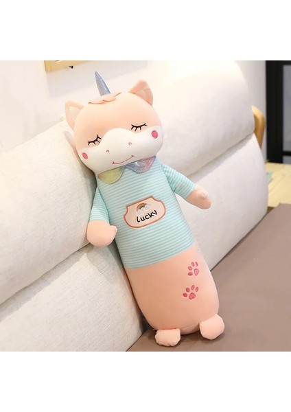 Güzel Tek Boynuzlu Ayı Domuz Tavşan Maymun Peluş Uzun Yastık Kanepe Minderi Doldurulmuş Hayvan Doll Yumuşak Bebek Oyuncakları Çocuk Kız Hediye Bebekler Için Koleksiyonluk Bebekler (Yurt Dışından)