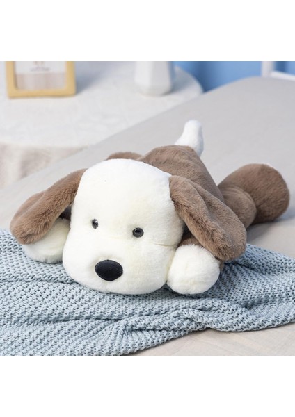 Peluş Yavru Köpek Dolması Hayvan Köpek Çocuklar Peluş Oyuncak Yastık Sarılma Yastık Peluş Oyuncak (Kahverengi, 30CM/11.8IN) (Yurt Dışından)