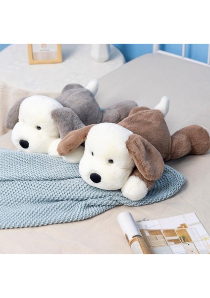Peluş Yavru Köpek Dolması Hayvan Köpek Çocuklar Peluş Oyuncak Yastık Sarılma Yastık Peluş Oyuncak (Kahverengi, 30CM/11.8IN) (Yurt Dışından) modelleri