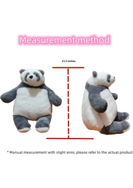 21.5 Inç Panda Peluş Hayvan Dolu Yastık, Yumuşak ve Sevimli Büyük Panda El Sıcak Peluş Oyuncak Hediye Erkekler ve Kızlar Için (Yurt Dışından)
