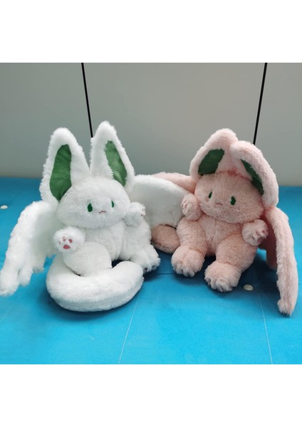 Sevimli Yarasa Tavşan Peluş Yastık Kawaii Yarasa Tavşan Çocuklar Için Doldurulmuş Hayvan Pembe 12" (Yurt Dışından)