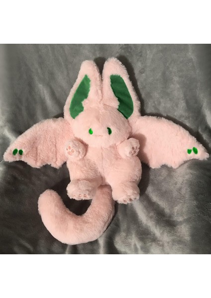 Sevimli Yarasa Tavşan Peluş Yastık Kawaii Yarasa Tavşan Çocuklar Için Doldurulmuş Hayvan Pembe 12" (Yurt Dışından)