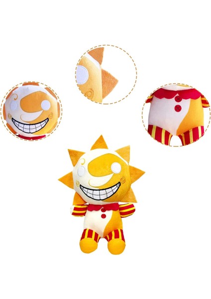 Fnaf Palyaço Figürü Sundrop/moondrop Peluş Oyuncak Palyaço Bebek Çocuklar Için Hediye Hayranları (2 Adet Sundrop Moondrop) (Yurt Dışından)