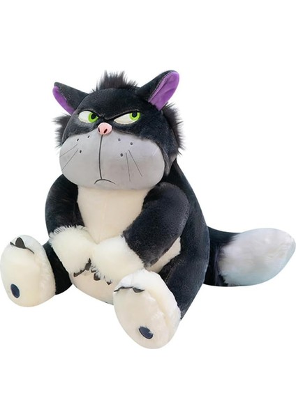 24 Inç Kızgın Kedi Peluş Oyuncaklar, Sevimli Kedi Yavrusu Doldurulmuş Hayvan Yumuşak Kawaii Anime Peluş Kötü Siyah Kedi Peluş Çocuklar Için Doğum Günü Noel (Yurt Dışından)