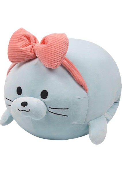 Mavi Deniz Aslanı Peluş Yastık Dolması Hayvan Snuggly Yastık Sevimli Peluş Oyuncak Snuggle Buddy Plushie Çocuklar Erkekler Kızlar Için Kawaii Yumuşak Sarılma Yastık 17.7in (Yurt Dışından)