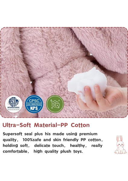 Lovely Supersoft Bebek Karft Tarzı Pembe Tavşan Peluş Yastık, Doldurulmuş Hayvan, Çocuklar Için Sarılma Yatıştırıcı Oyuncaklar, Boyut S 15" (Bebek Tavşan) (Yurt Dışından) fiyatları