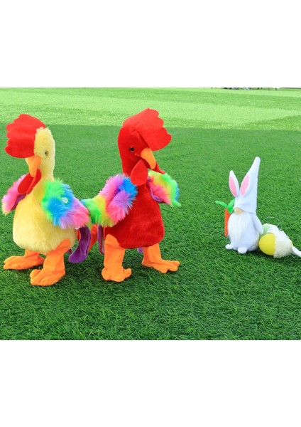 Müzikal Tavuk Doldurulmuş Hayvan Elektronik Interaktif Peluş Oyuncak Şarkı Söyleyen Dans Cıyaklayan Sallayan Horoz Çocuklar Için Paskalya Doğum Günü, Kırmızı, 13.5U201D (Yurt Dışından) fiyatları