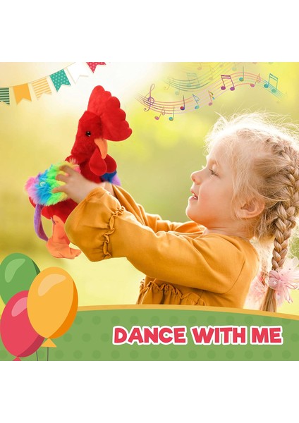 Müzikal Tavuk Doldurulmuş Hayvan Elektronik Interaktif Peluş Oyuncak Şarkı Söyleyen Dans Cıyaklayan Sallayan Horoz Çocuklar Için Paskalya Doğum Günü, Kırmızı, 13.5U201D (Yurt Dışından) fırsatları