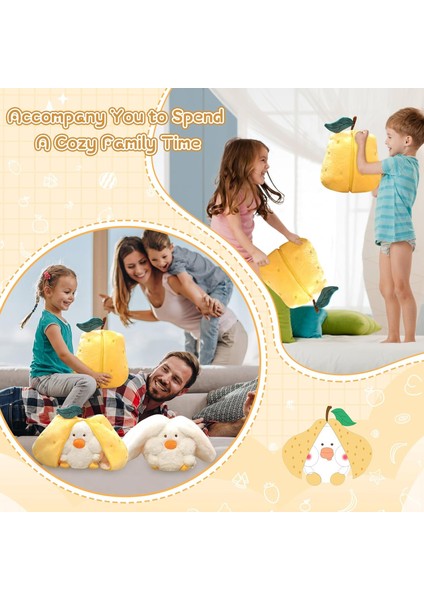 Armut Ördek Peluş Oyuncak 7.8 Inç Sevimli Peluş Sarılma Peluş Yastık Ördek Doldurulmuş Hayvan Yumuşak Peluş Armut Bebek Fermuarlı Uyku Yastıkları Karın Zamanı Oyuncakları Kız Erkek (Yurt Dışından) fiyatları