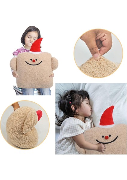 Sevimli Hayalet Peluş Yastık, Yumuşak Kahverengi Kutu Yastık Doldurulmuş Hayvanlar Peluşlar Kawaii Bebek Oyuncak Komik Oda Dekor Hediyeler Kız Erkek Doğum Günü Cadılar Bayramı Noel (Yurt Dışından) modelleri