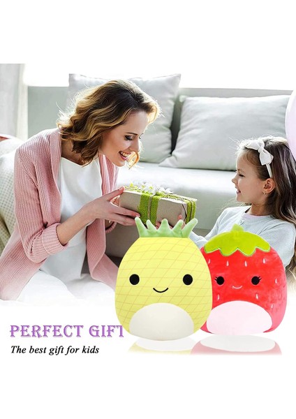 Adet Çilek Peluş Oyuncaklar, Yumuşak Çilek Dolması Peluş Bebek Yastık, Çocuklar Yetişkin Için Güzel Ev Dekor Doğum Günü Noel (8 Inç) (Yurt Dışından)