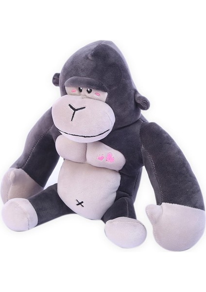 Goril Doldurulmuş Hayvan Orangutan Peluş Oyuncaklar Yumuşak King Kong Doll Kızlar Için Hediye Black9.8 (Yurt Dışından)