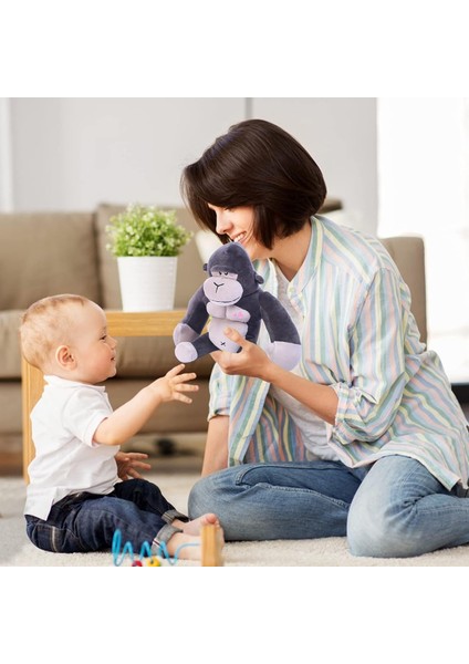 Goril Doldurulmuş Hayvan Orangutan Peluş Oyuncaklar Yumuşak King Kong Doll Kızlar Için Hediye Black9.8 (Yurt Dışından)